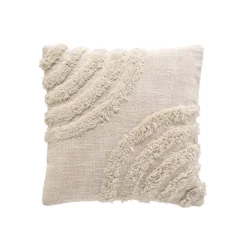 Fodera per cuscino quadrata cotone tuftato (40 x 40 cm) Silio Beige