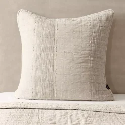 Clearance Fodera per cuscino quadrata in cotone (60 x 60 cm) Lena Sabbia Federe Cuscino Letto