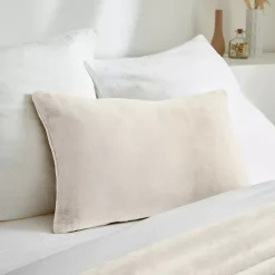 Sale Fodera per cuscino rettangolare in flanella (40 x 60 cm) Didou greige Cuscini E Fodere