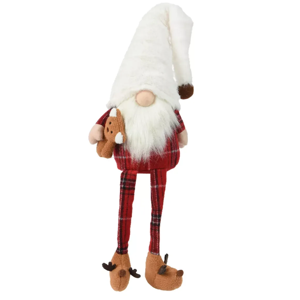 Folletto di Natale da sedere (H73 cm) Gluk Dormiente in pigiama