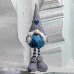 Folletto di Natale (H50 cm) Huguette cappello a punta Grigio