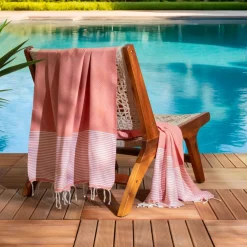 Sale Fouta cotone riciclato (100 x 200 cm) Oceano Corallo Biancheria Bagno|Fouta
