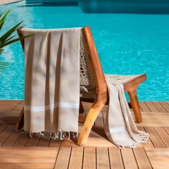Clearance Fouta cotone riciclato (100 x 200 cm) Selma Biancheria Bagno|Fouta