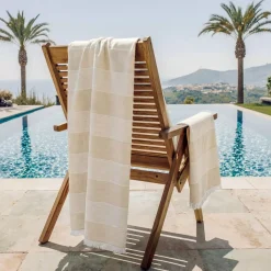 Discount Fouta doppio cotone e spugna (180 x 180 cm) Mareva Biancheria Bagno|Fouta