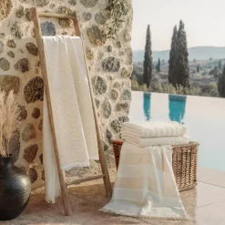 Online Fouta in cotone e spugna (95 x 180 cm) Mareva Biancheria Bagno|Fouta