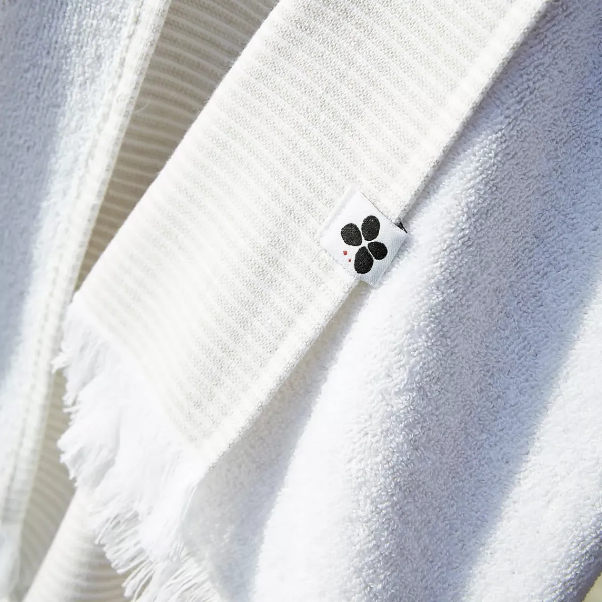 Best Fouta in cotone e spugna (95 x 180 cm) Naël sabbia Biancheria Bagno|Fouta