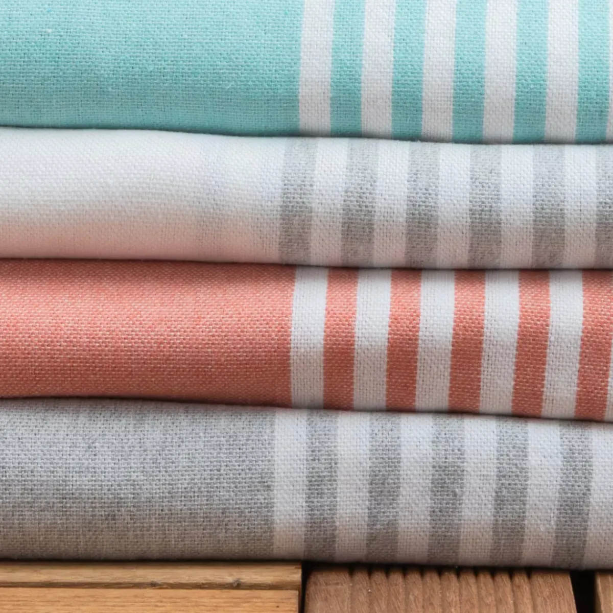 Outlet Fouta in cotone riciclato (200 x 200 cm) Summer Blu Biancheria Bagno|Fouta