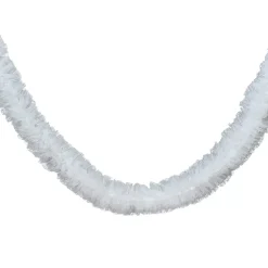 Ghirlanda decorativa (150 cm) Donatella pizzo Bianco