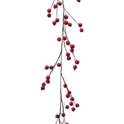 Ghirlanda di Bacche laccate (150 cm) Elycia Rossa