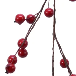 Ghirlanda di Bacche laccate (150 cm) Elycia Rossa