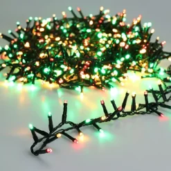 Ghirlanda di luci 22,5 m 1000 LED cavo verde NewLuxe Tricolore Verde/Rosso/Bianco