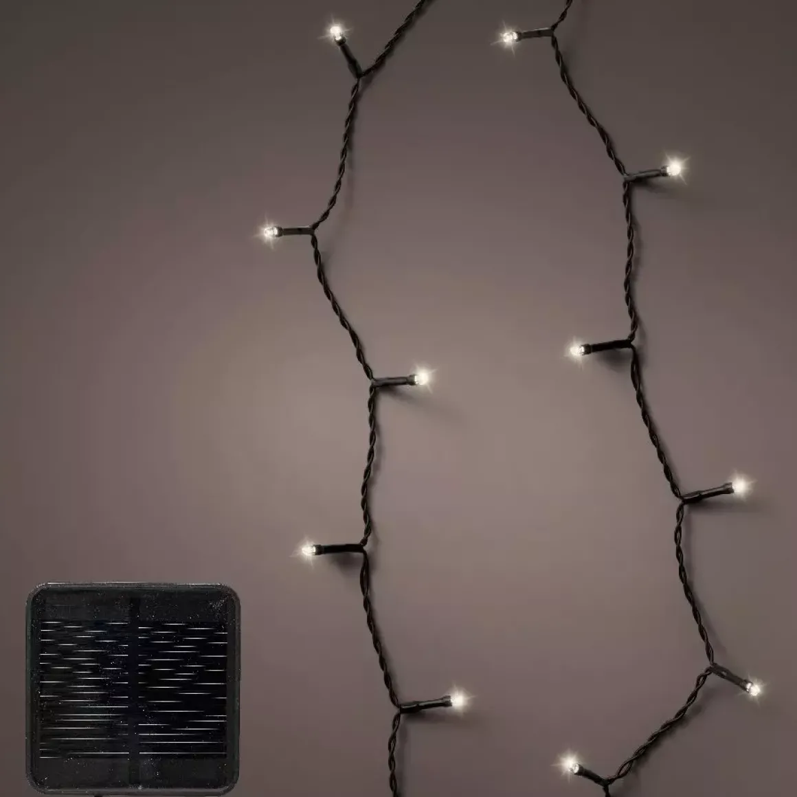 Ghirlanda di luci Solare ricaricabile 9 m Bianco freddo 120 LED