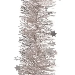 Ghirlanda di Natale (Ø10 cm) fina stellata Alpine Rosa cipria