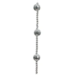 Ghirlanda di perle (172 cm) Disco Argento