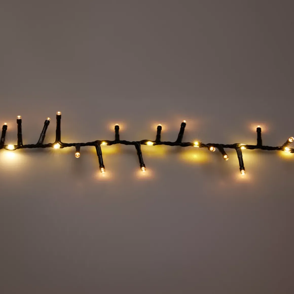 Ghirlanda luminosa 15 m 1060 LED cavo nero effetto cascata Bianco caldo