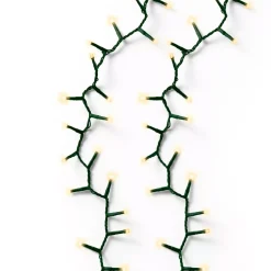 Ghirlanda luminosa 11 m 500 LED cavo verde Luxe Bianco caldo Champagne