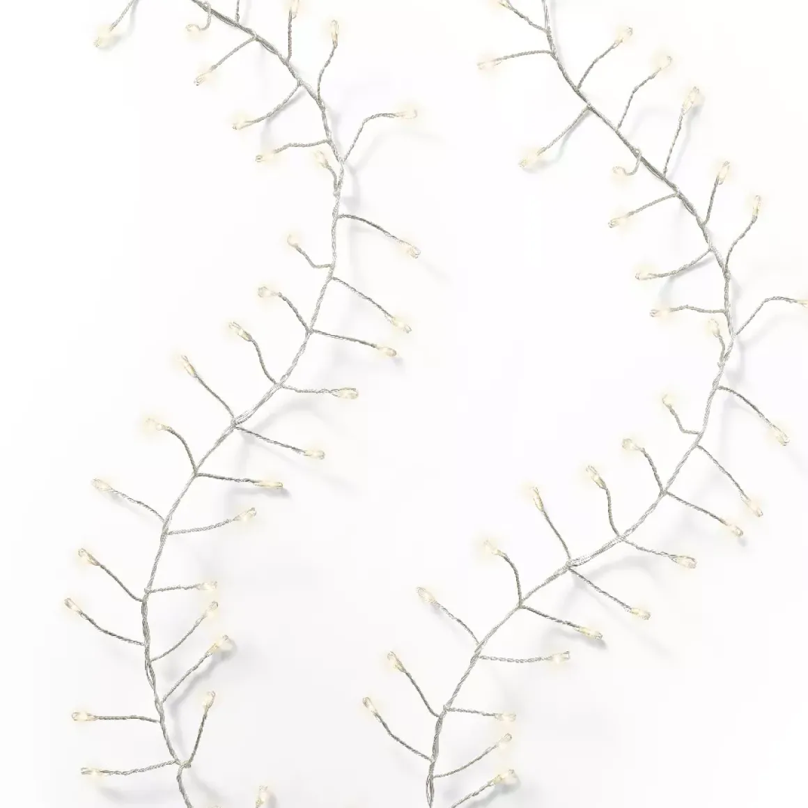 Ghirlanda luminosa 6 m 480 Micro LED cavo argento Luxe Bianco caldo