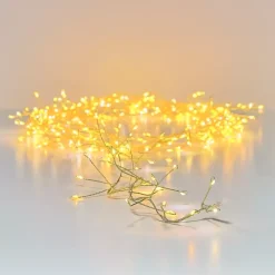 Ghirlanda luminosa 6 m 480 Micro LED cavo oro Luxe bicolore Bianco caldo e freddo