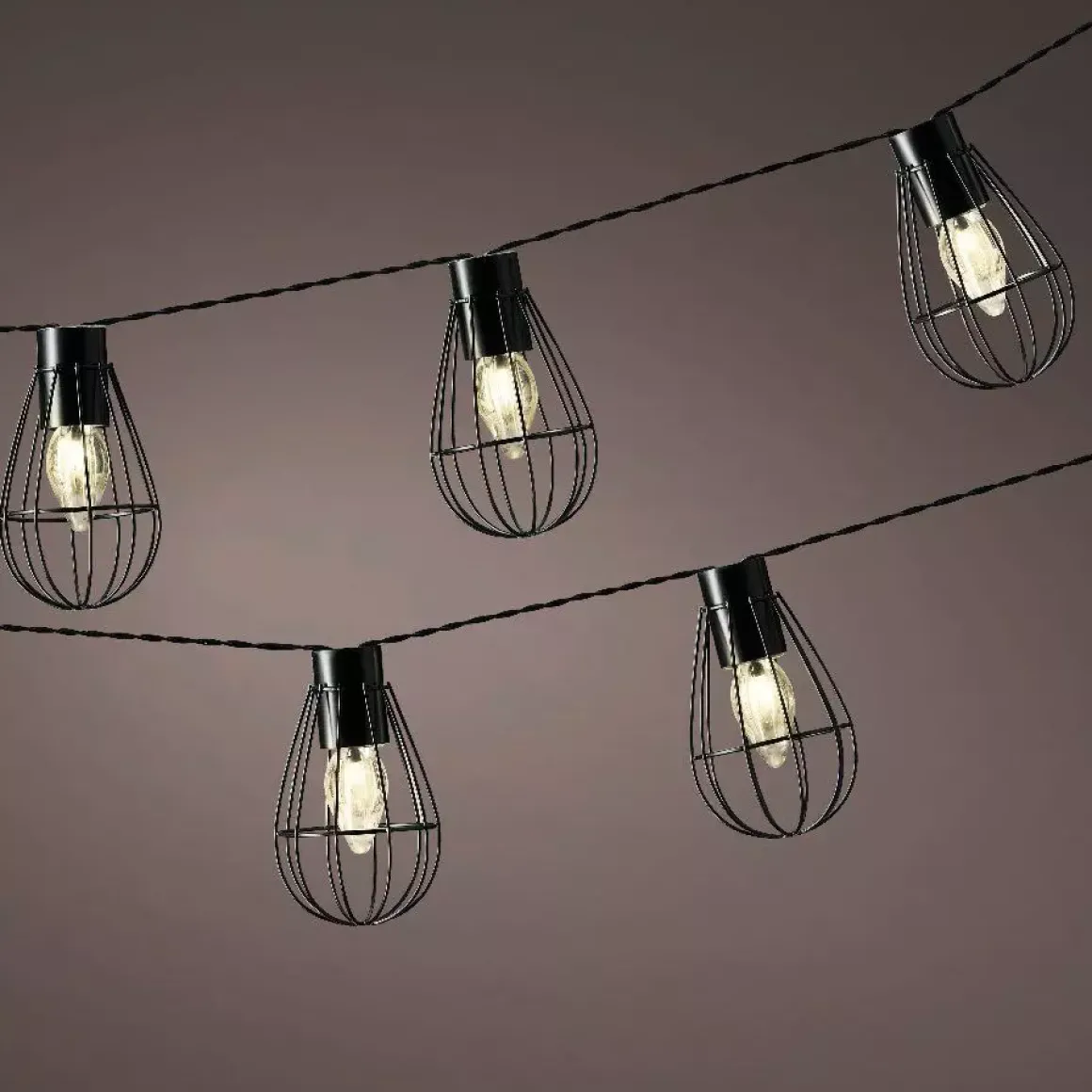 Ghirlanda luminosa solare Gabbia 3,5 m - Bianco caldo 8 LED