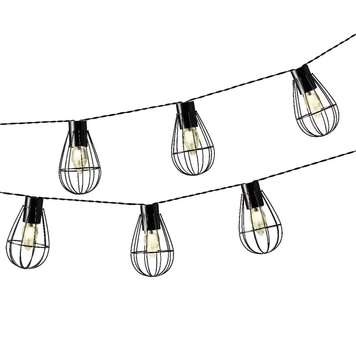 Ghirlanda luminosa solare Gabbia 3,5 m - Bianco caldo 8 LED