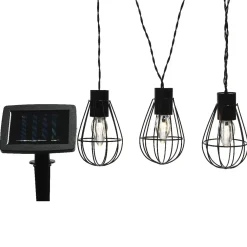 Ghirlanda luminosa solare Gabbia 3,5 m - Bianco caldo 8 LED