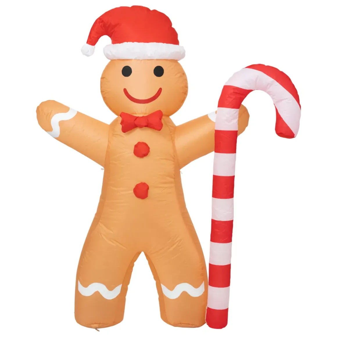 Gingy Uomo di pan di zenzero gonfiabile (H140 cm) Bastoncini di zucchero
