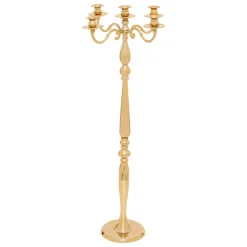 Grande Candelabro in metallo (H100 cm) Natale festivo Dorato