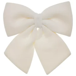 Grande fiocco di Natale in lana (H43 cm) Prestige Bianco
