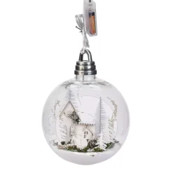 Grande pallina luminosa casetta Bianco caldo