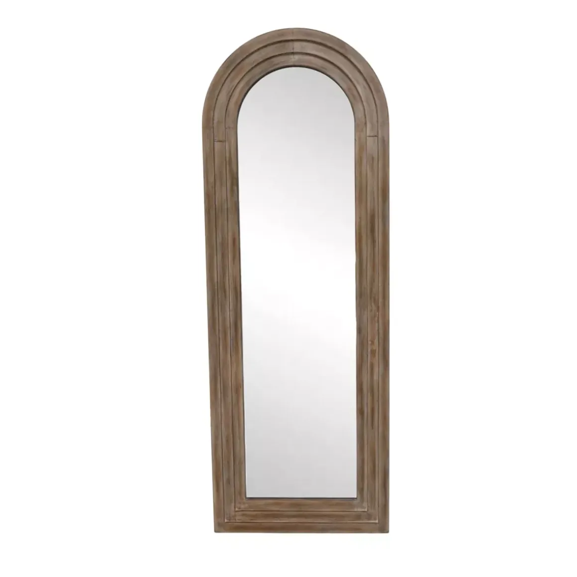 Grande specchio da parete con cornice in legno (182 cm) Marbala Marrone