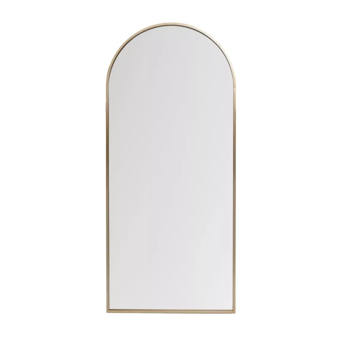 Grande specchio da parete in metallo (Alt 180 cm) Dallas Dorato