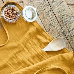 Clearance Grembiule con tasche garza di cotone Gaïa Accessori Cucina