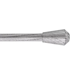 New Kit asta estensibile (L120 - 210 cm / D19 mm) Pise e Nero Tende : Bastoni, Aste E Supporti