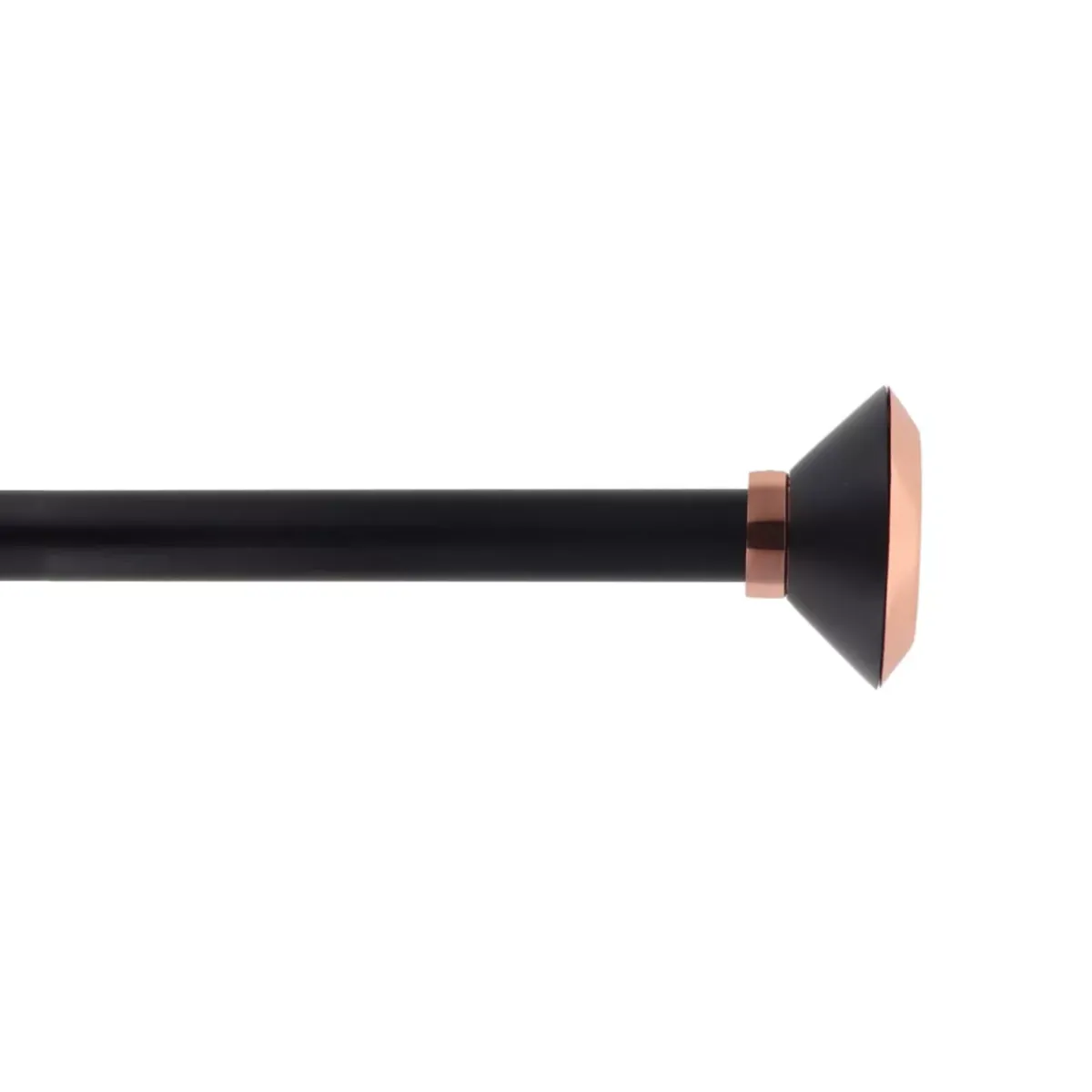 Discount Kit asta tenda estensibile (L120 - L210 cm / D19 mm) Coni e Nero Tende : Bastoni, Aste E Supporti