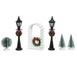 Kit di accessori lampioni e decorazioni per la creazione di un villaggio