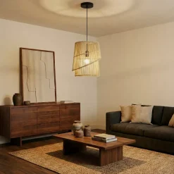 Lampada a sospensione design in bambù (H36 cm) Alicante Naturale