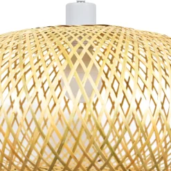 Lampada a sospensione in bambù (D46 cm) Rotana naturale