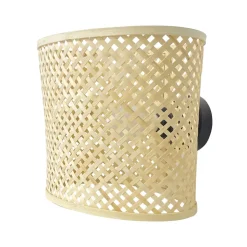 Lampada da parete in bambù (H34 cm) Cadiz Naturale