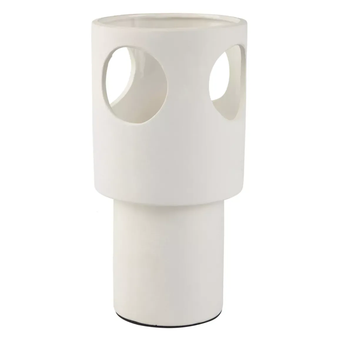 Lampada da tavolo in Ceramica (H27 cm) Nova Bianca