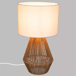 Lampada da tavolo in corda (Alt 40 cm) Lila Naturale