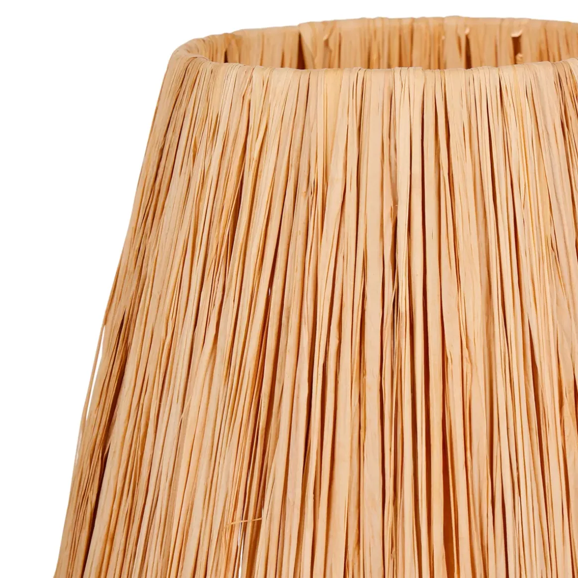 Lampada da tavolo in vetro e corde (H40 cm) Haddock Beige