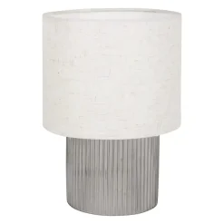 Lampada da tavolo in vetro (H22 cm) Delia Nero