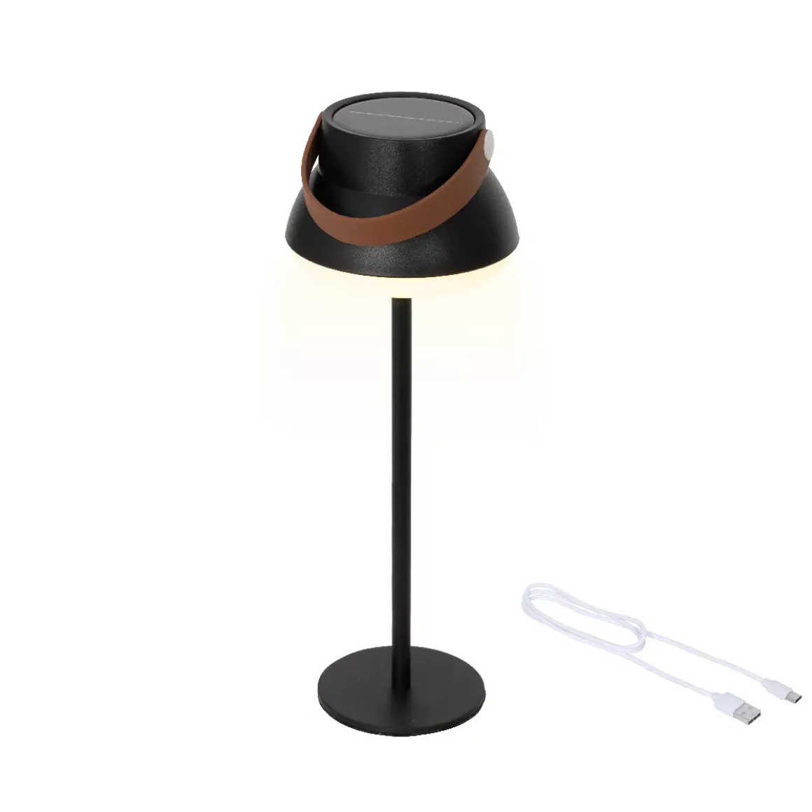 Lampada da tavolo solare 100 lumen (H36 cm) Tokyo Nero