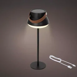 Lampada da tavolo solare 100 lumen (H36 cm) Tokyo Nero