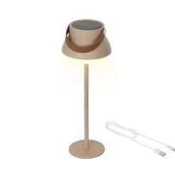 Lampada da tavolo solare 100 lumen (H36 cm) Tokyo Beige