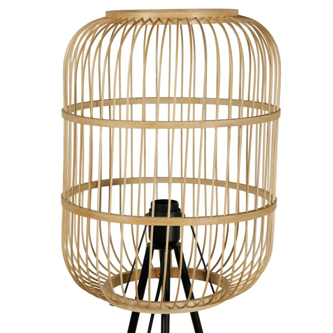 Lampada da terra con treppiede bambù (H152 cm) Hanoi Beige