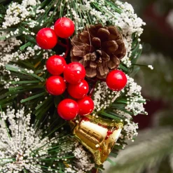 Lampada di Natale illuminata e animata 33 LED (H180 cm) Neve cadente Nero