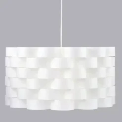 Lampadario a sospensione origami (D32 cm) Moki Bianco