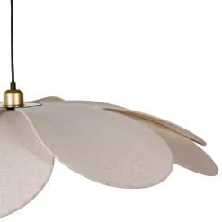Lampadario a sospensione petalo Lino (D90 cm) Margaux Beige