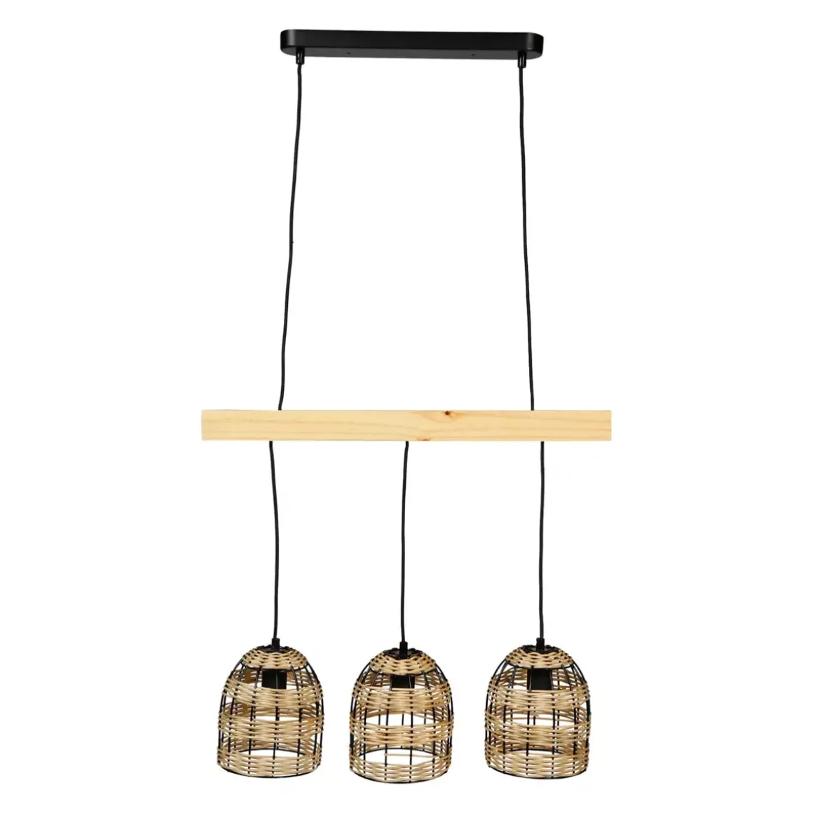 Lampadario bambù (60 cm) Domo Naturale